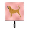 Micasa Bloodhound Checkerboard Pink Leash or Key Holder MI224186